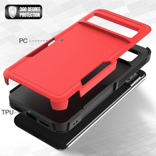 Étui rigide ajusté robuste à deux couches de XCRS pour Pixel 8 Pro de Google