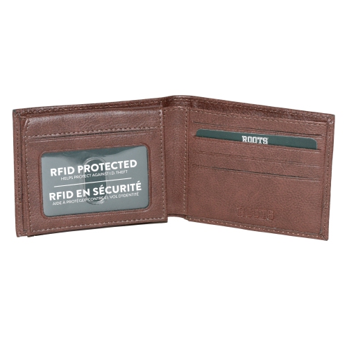 Men's Slim Wallet with Non Removable Top Flap