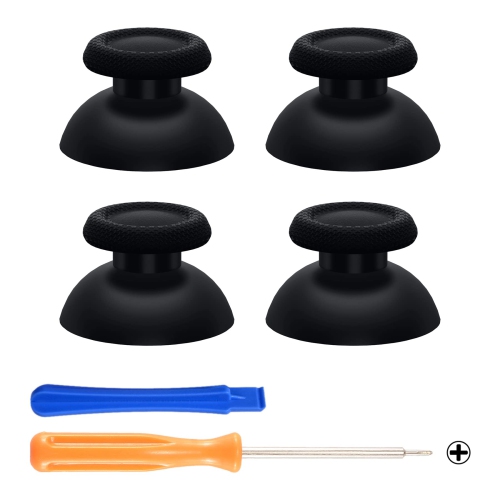 2 Pairs Black Replacement Thumbsticks for PS5 Controller, Custom Analog Stick Joystick Compatible with PS5, for PS4 All Model Controllers Universal -