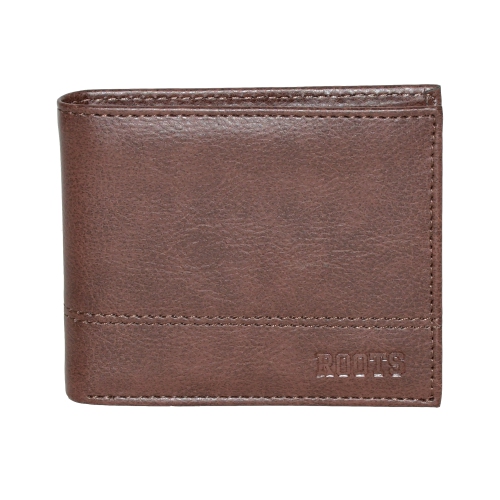 ROOTS  Men's Slim Billfold Wallet In Brown