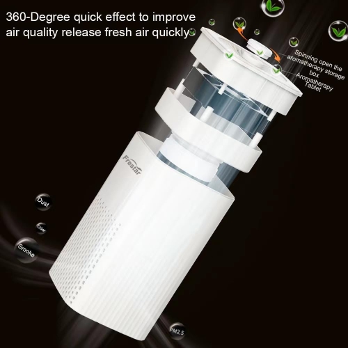 Small Air Purifier and Diffuser 2 in 1 for Office Bedroom Home, Desktop Air Purifier with HEPA Filter for Odor, Dust, Pets, Super Quiet Powered by