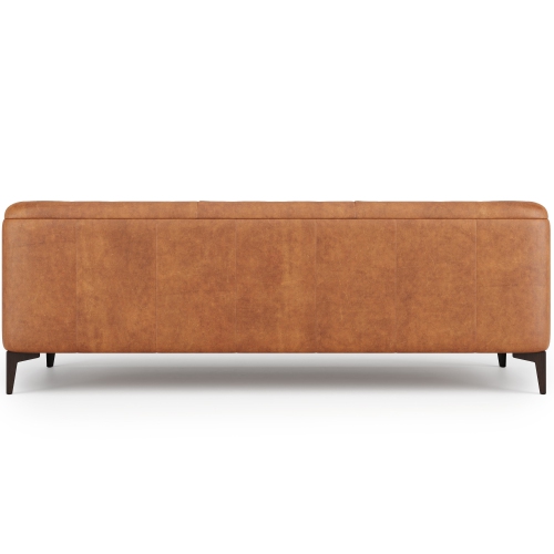 Valencia Avery Top Grain Leather Three Seats, Saddle Tan