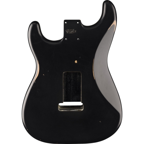 Caisse en aulne Stratocaster SSS noire Road Worn des années 50 de Fender