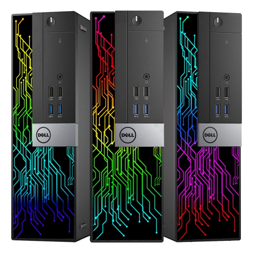 Refurbished Dell OptiPlex RGB Gaming PC Desktop SFF Computer, GeForce GT 1030 2GB, Intel Hexa-Core i5-9500 Processor, 16GB DDR4 RAM, 512GB SSD, HDMI,