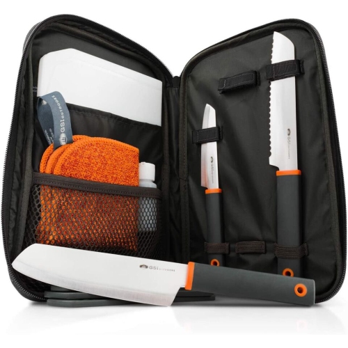 GSI Outdoors | Santoku Knife Set Compact, stainless steel blades