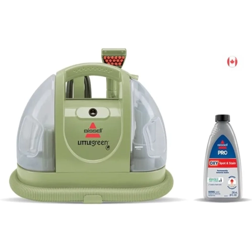 Bissell Little Green Portable Carpet Cleaner with Stain Brush - for Carpet & Upholstery, Household & Automotive - 15 ft Cord