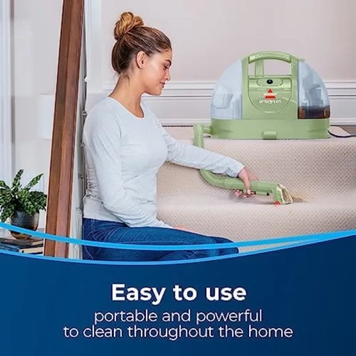 Bissell Little Green Portable Carpet Cleaner with Stain Brush - for Carpet & Upholstery, Household & Automotive - 15 ft Cord