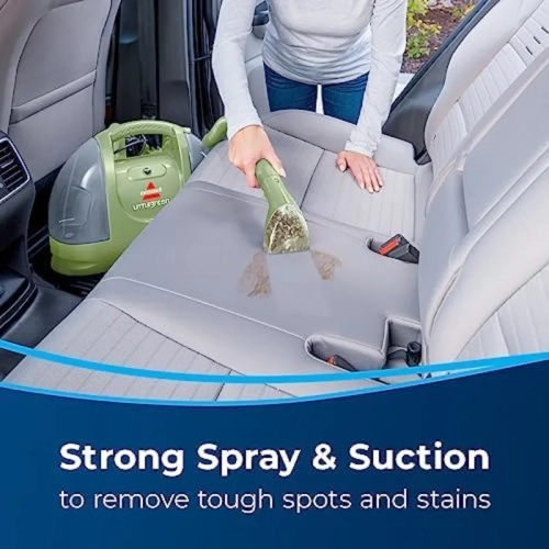 Bissell Little Green Portable Carpet Cleaner with Stain Brush - for Carpet & Upholstery, Household & Automotive - 15 ft Cord