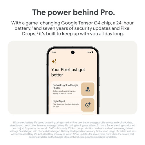 Pixel 9 Pro de 256 Go de Google avec Fido - Porcelaine - Financement mensuel