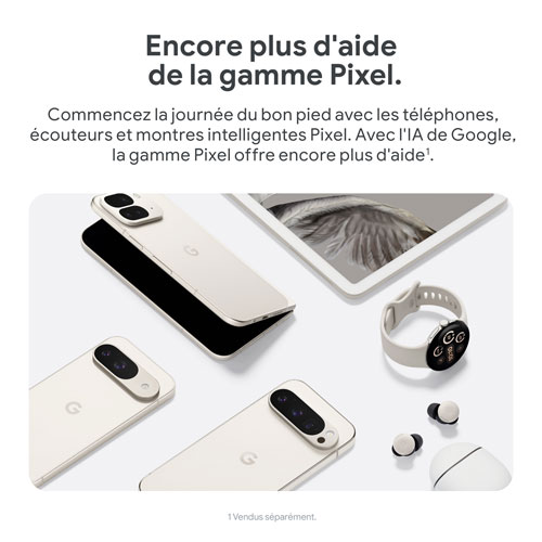 Pixel 9 de 128 Go de Google avec Fido - Thé des bois - Financement mensuel