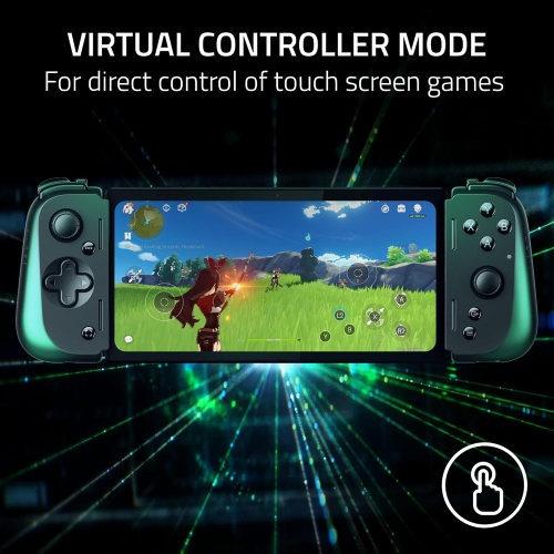 Remis à neuf - manette de jeu mobile Kishi V2 Pro de Razer pour Android : HyperSense Haptics - Universal Fit - Stream PC & Jeux console - jouez à des