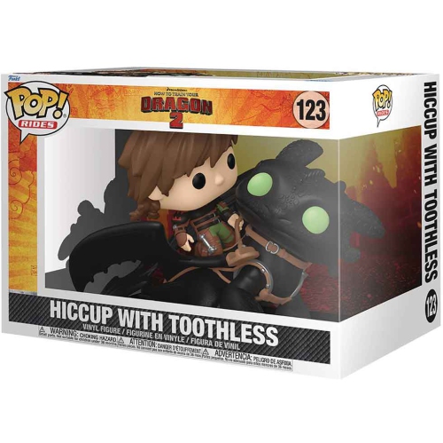 Pop Movies How To Train Your Dragon 5 Inch Action Figure Deluxe - Hiccup with Toothless #123