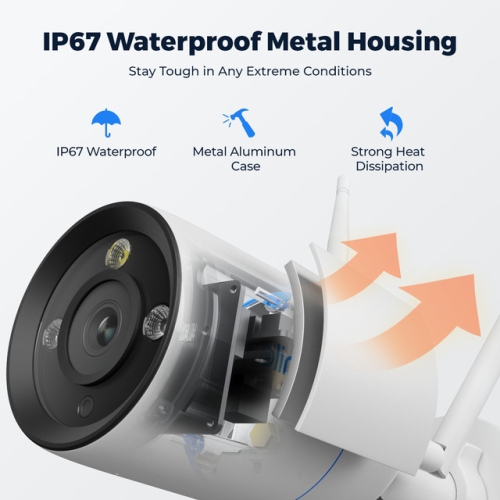 Reolink RLC-810WA 4K 8MP IP Camera with Wi-Fi 6 Tech, Color Night Vision, IP67 Waterproof