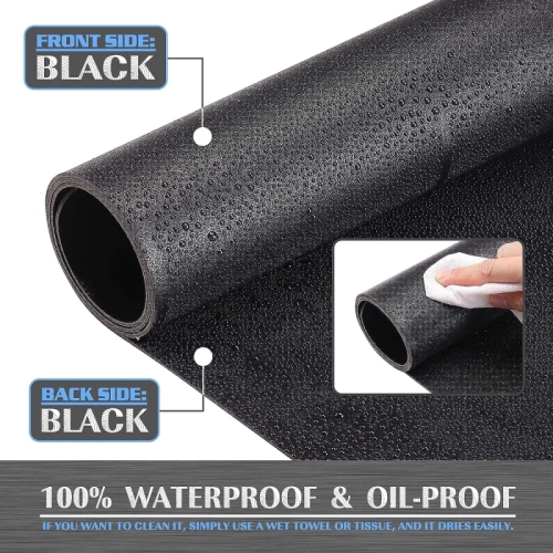 Premium Black Leather Desk Mat - Large Office Desk Pad, Computer Desk Mat, Laptop Mat, Desk Protector, Desktop Mat, Writing Pad, Desk Blotter, and