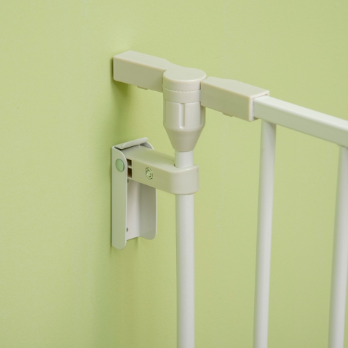 PawHut Dog Playpen Indoor, Foldable Pet Fence Puppy Pen for Small Medium Dogs with Door, 5 Panels, 29 Inch Tall, for Stairway, Doorway, Hallway, White