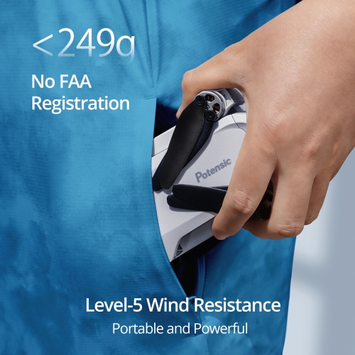 Potensic ATOM SE GPS Drone with 4K EIS Camera, Under 249g, 62 Mins Flight, 4KM FPV Transmission, Brushless Motor, Max Speed 16m/s, Auto Return,