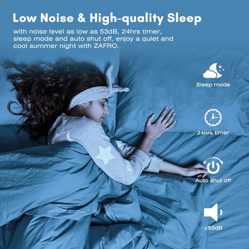 ZAFRO Portable Air Conditioners,12000 BTU Air Conditioner for Room Up to 550 Sq. Ft,3-in-1 Portable AC Unit,Cool & Dehumidifier & Fan Modes, Portable