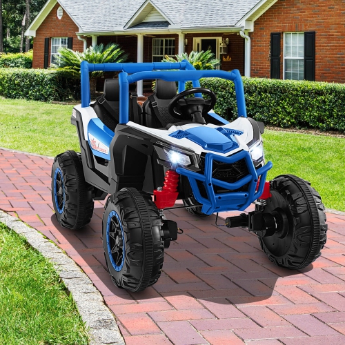 Costway 24V Kids Ride on UTV with 4 x 100W Powerful Engine Remote Control High/Low Speed