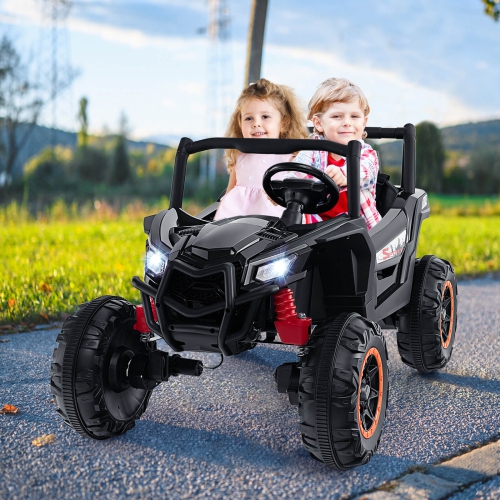 Costway 24V Kids Ride on UTV with 4 x 100W Powerful Engine Remote Control High/Low Speed