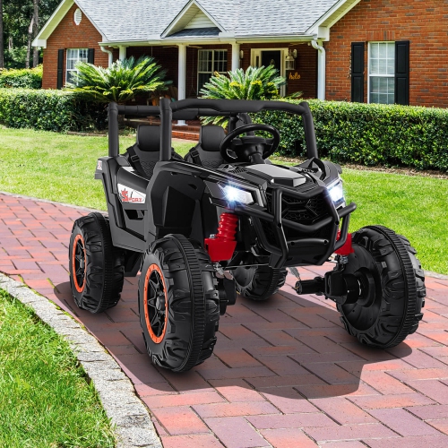 Costway 24V Kids Ride on UTV with 4 x 100W Powerful Engine Remote Control High/Low Speed