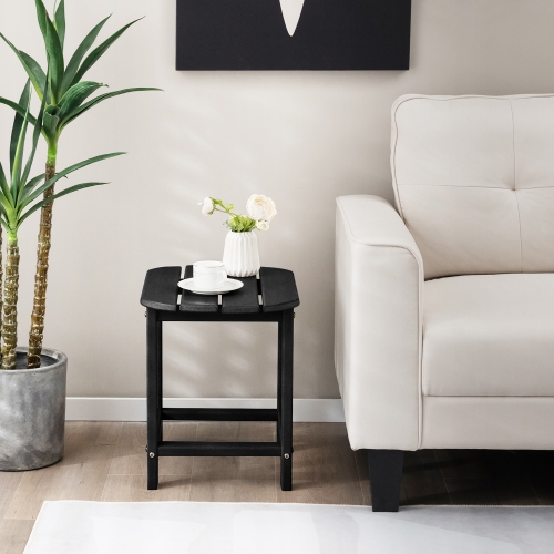 Costway 18" Patio Adirondack Side Table Weather Resistant HDPE Garden