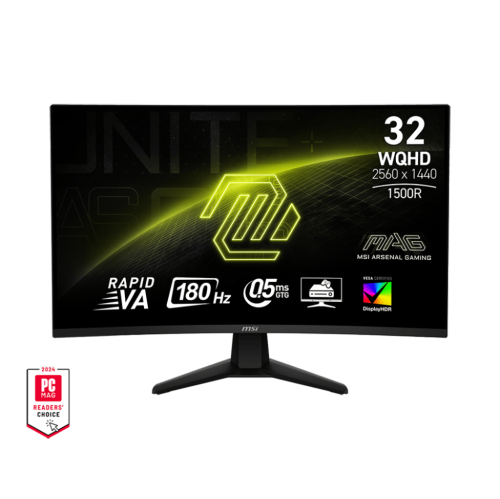 Moniteur de jeu incurvé va rapide 0,5&nbsp;ms 32 180&nbsp;Hz