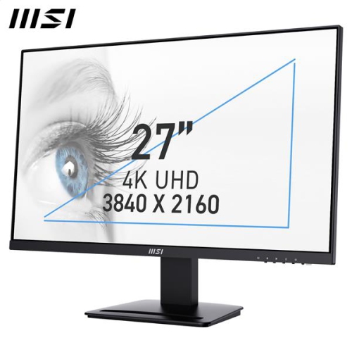 Moniteur IPS inclinable 60 Hz 3840 x 2160 4K 4 ms (gris à gris) de 27 po de MSI (PRO MP273U)