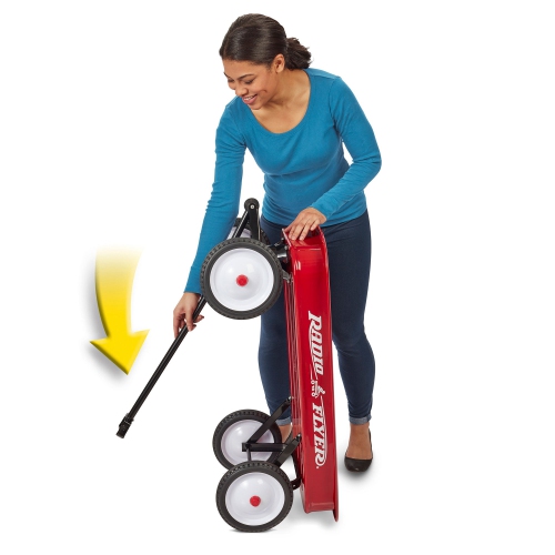 Radio Flyer 18Z 10 Inch Steel Wheels Timeless Classic Design Kids Red Wagon