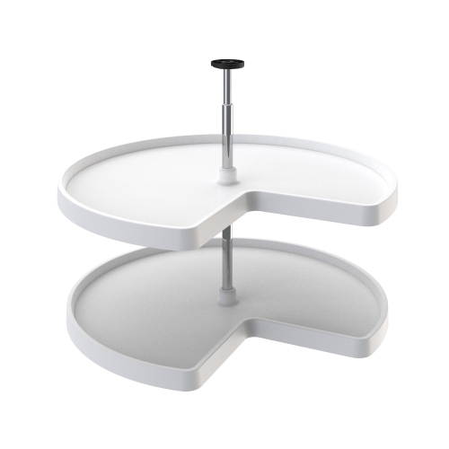 REV-A-SHELF  32" Lazy Susan Kidney Polymer 2-Shelf, White, 3472-32-11-52 Love my Lazy Susan