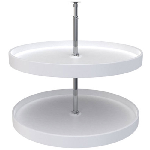 REV-A-SHELF  28" Lazy Susan Full-Circle Polymer 2-Shelf, White, 6012-28-11-52 Love it!