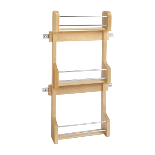 REV-A-SHELF  15" Kitchen Cabinet Door Mounted 3-Shelf Storage Spice Rack, 4Sr-15