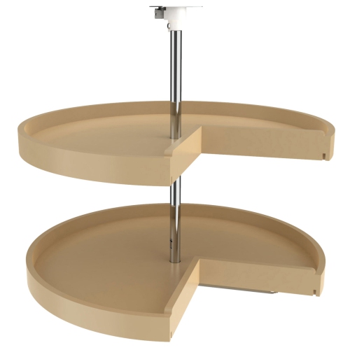 REV-A-SHELF  28" Lazy Susan Pie-Cut Polymer 2-Shelf, Almond, 6942-28-15-52 Great shelving feature