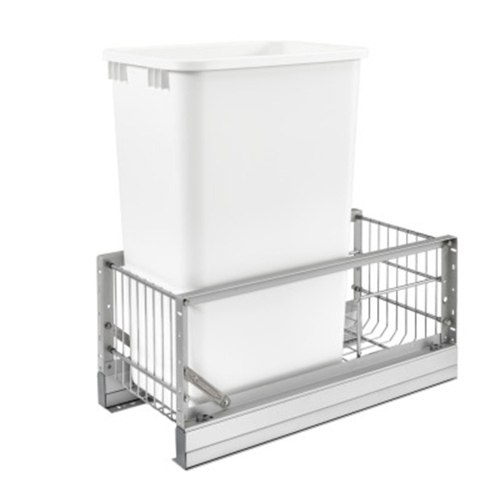 REV-A-SHELF  Single Pullout 50 Qt. Kitchen Trash Can W/ Soft-Close, 5349-1550Dm-1