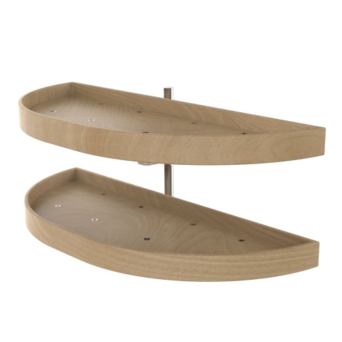 REV-A-SHELF  35" Lazy Susan Half-Moon Shaped 2-Shelf Turner, 4Wls882-35-570