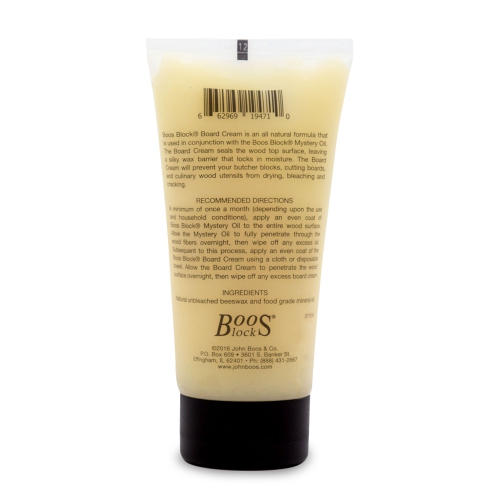 John Boos – Crème hydratante bloc de boucher en bois, 5 oz, bloc
