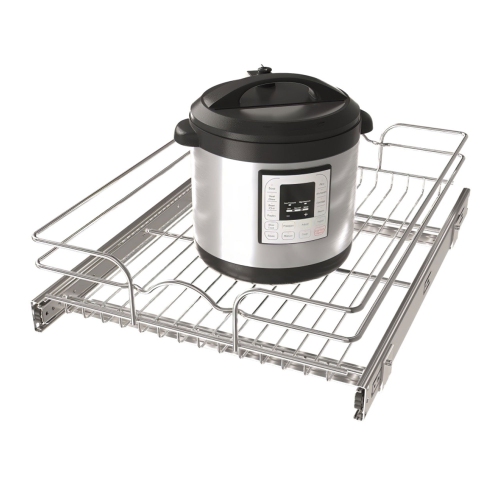 REV-A-SHELF  Pullout Single Basket Organizer for Kitchen Cabinets, 18 X 22 In, 5Wb1-1822Cr-1