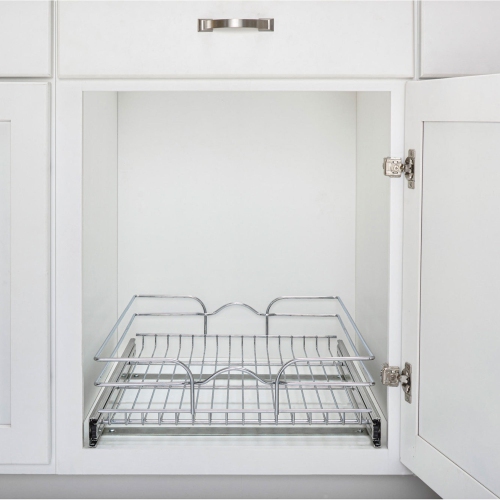 Rev-A-Shelf Kitchen Cabinet Pull Out Shelf Organizer, 15 x 22 In, 5WB1-1522CR-1