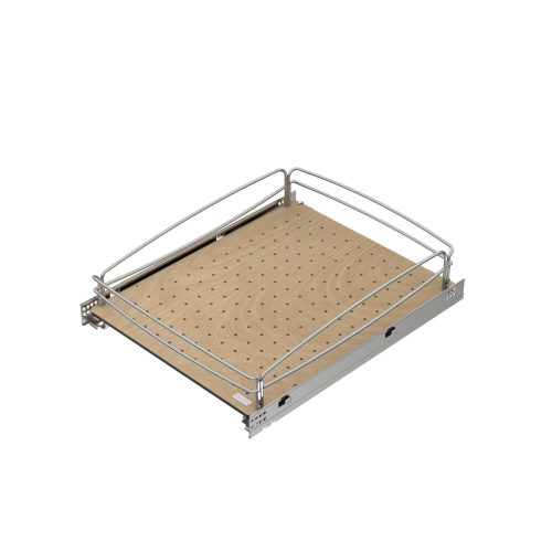 Rev-A-Shelf Solid Bottom Pull Out Base Soft Close Cabinet Organizer, 54BK-15SC-1