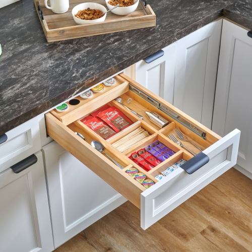 Rev-A-Shelf 4WTCD 15 Inch Tiered KCUP Drawer Organizer with Soft Close Slides