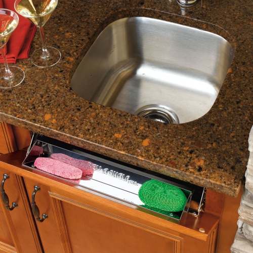 REV-A-SHELF  16" Tip Out Tray W/ Soft Close for Sink Base Cabinet, 6581-16Ss-Sc-1 A great shelf