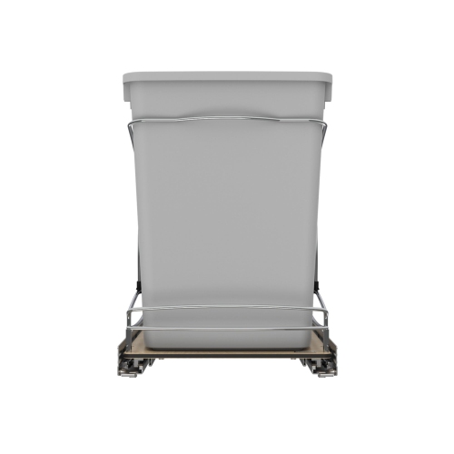 Rev-A-Shelf Double 35 Quart Pull Out Trash Containers, Gray, 54WC-1835SC-17-1
