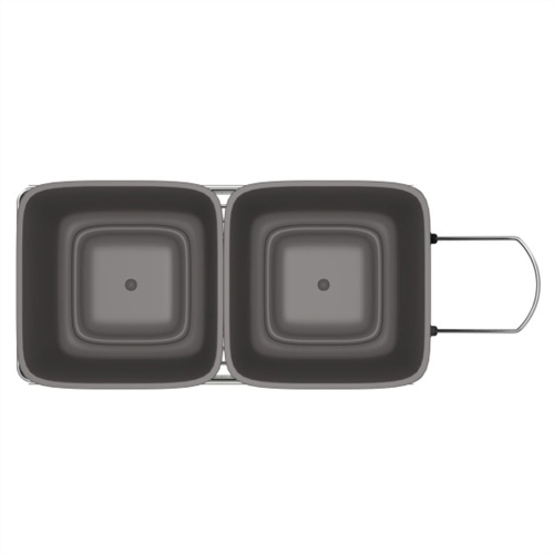 Rev-A-Shelf Double Pullout Trash Can 35 qt. for Kitchen, Gray, RV-18KD-13C-S