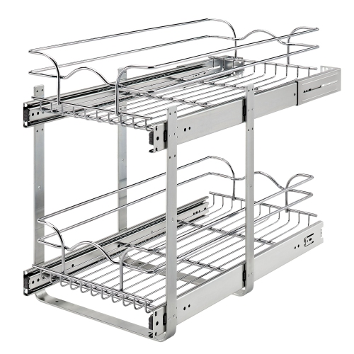 Rev-A-Shelf Kitchen Cabinet Pull Out Shelf Organizer, 12 x 22 In, 5WB2-1222CR-1