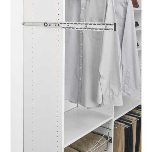 Rev-A-Shelf 14" Side Mount Extending Tie Organization Rack, Chrome, TRC-14CR