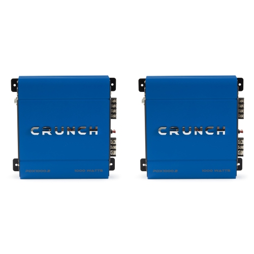 Crunch PowerDriveX 1000 Watt 2 Channel Exclusive Blue A/B Car Amplifier
