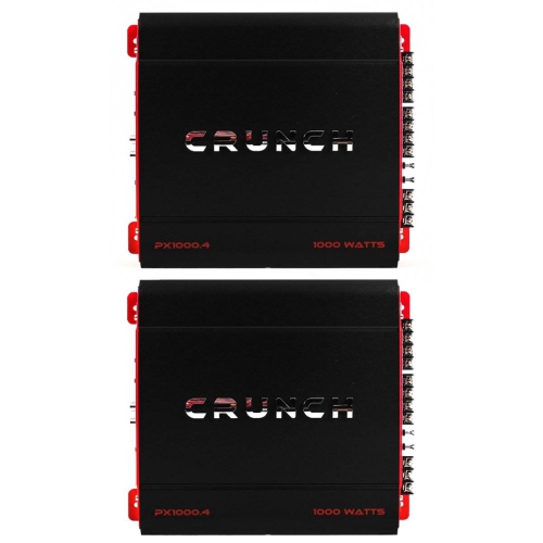 Crunch 4 Channel 1000 Watt Amp A/B Class Car Stereo Amplifier