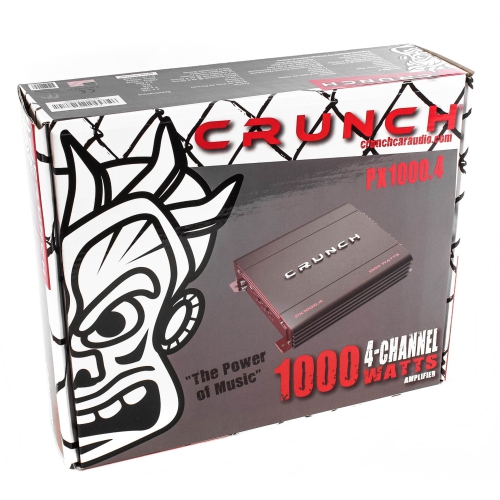 Crunch 4 Channel 1000 Watt Amp A/B Class Car Stereo Amplifier