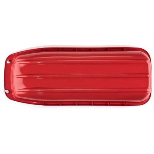 Lucky Bums Kids 48 Inch 1 Person Plastic Snow Toboggan Sled with Pull Rope, Red