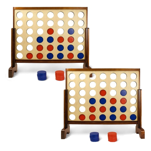 YARDGAMES  3 X 2' Giant 4 In A Row Backyard Multi Player Outdoor Game (2 Pack)