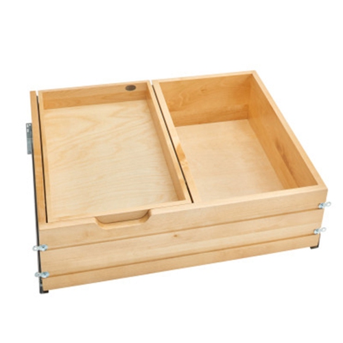 Rev-A-Shelf 4WTCDD-30HSC-1 27 Inch Tiered Deep Drawer Organizer with Soft Close